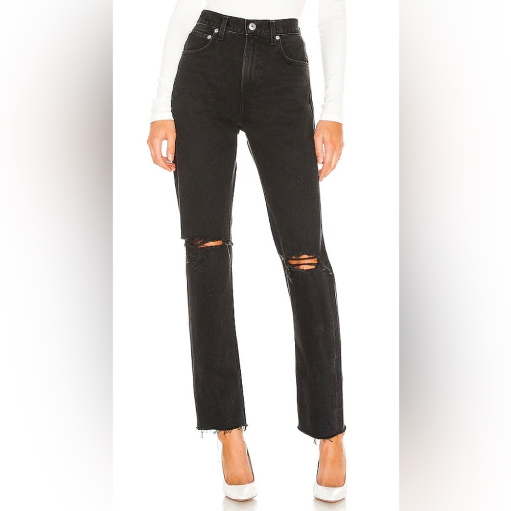 Agolde Cherie High Rise Straight Jeans
